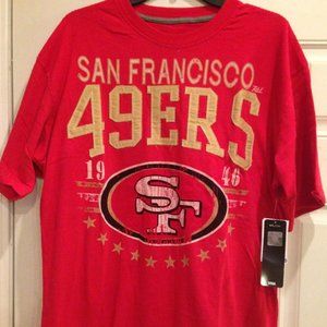 San Francisco 49ers RED T-Shirt - NFL BIG TIME SHORT SLEEVE T-Shirt